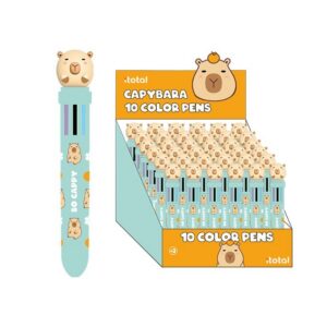 Bolígrafo Multicolor CAPYBARA - expositor 36 uds