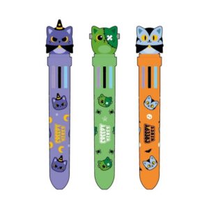 Bolígrafo Multicolor CREEPY VIBES - expositor 36 uds