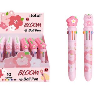 Bolígrafo Multicolor Flor - expositor 36 uds