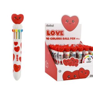 Bolígrafo Multicolor FOLLOW YOUR HEART - expositor 36 uds