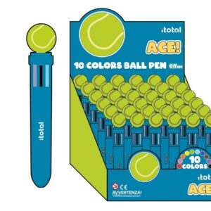 Bolígrafo Multicolor TENNIS - expositor 36 uds