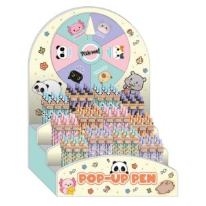 Bolígrafos Pop-Up surtidos - expositor 108 uds