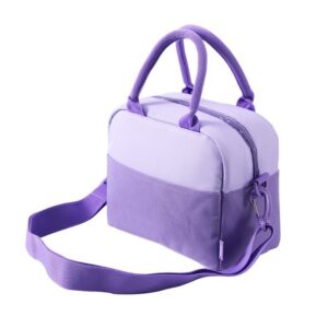 Bolsa de almuerzo violeta pastel