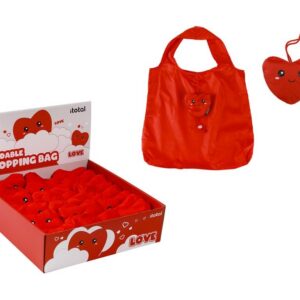 Bolsa de Compras plegable FOLLOW YOUR HEART - expositor 36 uds