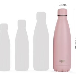 Botella Térmica 1000 ml rosa pastel