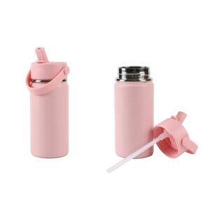 Botella Térmica 400 ml con asa rosa