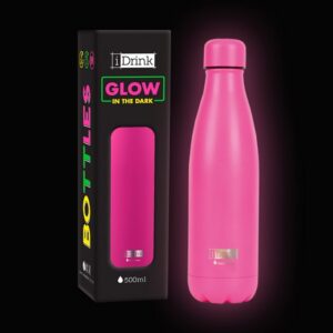 Botella Térmica 500 ml GLOW IN THE DARK rosa