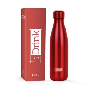 Botella Térmica 500 ml rojo metalizado