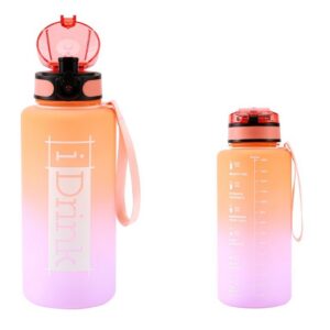 Botella Tritan 1500 ml naranja y lila