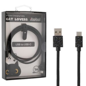 Cable USB - USB-C BLACK CAT