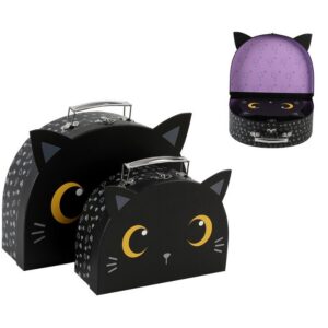 Cajas de Regalo con asa BLACK CAT set de 2 uds