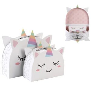 Cajas de Regalo con asa UNICORN set de 2 uds
