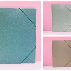 Carpeta porta documentos purpurina