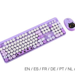 Conjunto de Teclado y Ratón BLACK CAT (EN / ES / FR / DE / PT / NL / GR)