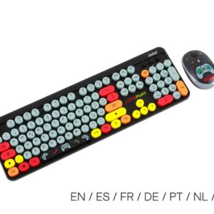 Conjunto de Teclado y Ratón LET'S PLAY (EN / ES / FR / DE / PT / NL / GR)