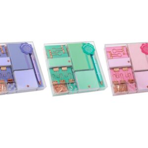 Conjuntos de material de papelería colores surtidos