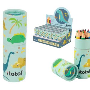 Crayones con estuche Kids DINO - expositor 24 uds