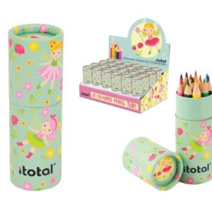Crayones con estuche Kids FAIRY - expositor 24 uds