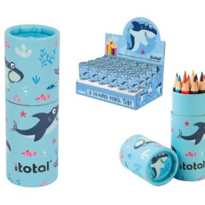 Crayones con estuche Kids SHARK - expositor 24 uds