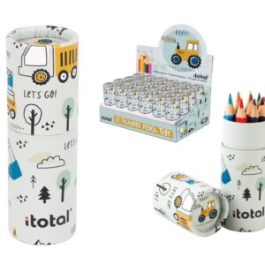 Crayones con estuche Kids TRUCK - expositor 24 uds