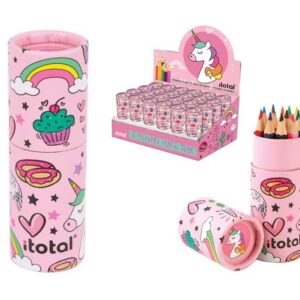 Crayones con estuche Kids UNICORN - expositor 24 uds