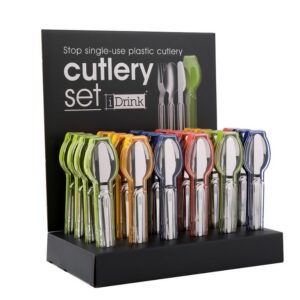 Cubiertos surtidos 24 uds con expositor