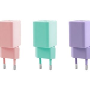 Enchufes USB pastel surtidos