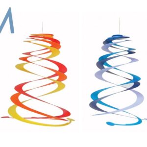 ESPIRALES PARA COLGAR SET 6 COLORES - MEDIANAS