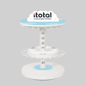 Expositor de sobremesa giratorio para llaveros