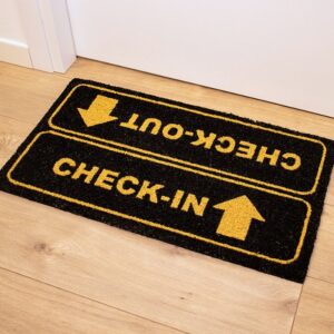 Felpudo CHECK-IN CHECK-OUT