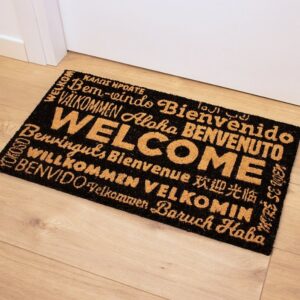 Felpudo WELCOME BLACK