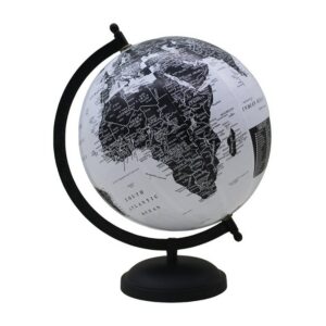 Globo 20 cm blanco y negro