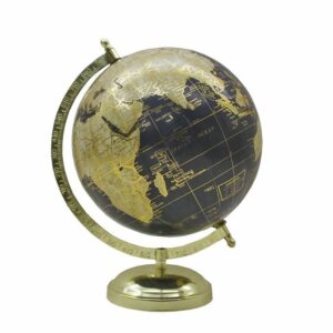 Globo 20 cm negro y dorado