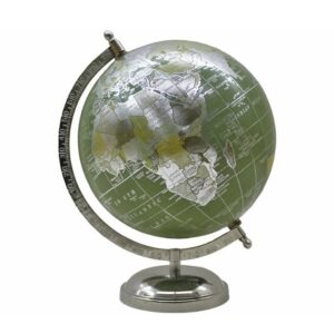 Globo 20 cm negro y plateado