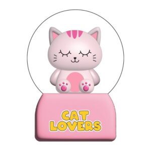 Globo de nieve PINK CAT