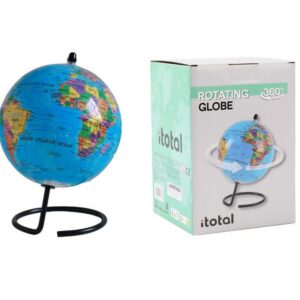 Globo giratorio mapa topográfico