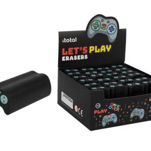 Goma de borrar en forma de joypad LET'S PLAY - expositor 24 uds