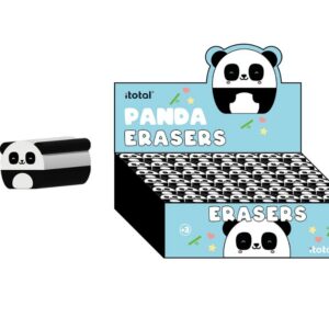 Goma de borrar en forma de panda PANDASTIC - expositor 24 uds