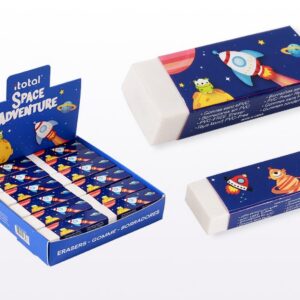 Goma de borrar SPACE ADVENTURE - expositor 24 uds