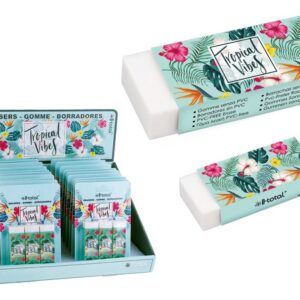 Goma de borrar TROPICAL VIBES - expositor 18 uds