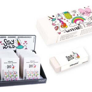 Goma de borrar UNICORN - expositor 18 uds