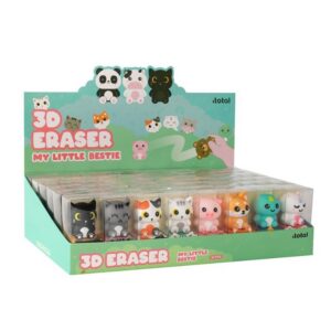 Gomas de borrar 3D surtidas - expositor 48 uds