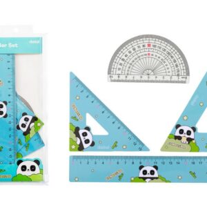 Juego de escuadra y reglas PANDASTIC