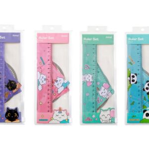 Juegos de escuadra y reglas surtidos