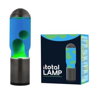 Lamp ADA con Base Gris Oscuro, Líquido Azul y Cera Verde