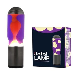 Lamp ADA con Base Gris Oscuro, Líquido Violeta y Cera Amarilla