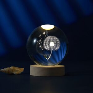 Lámpara Bola de cristal grande Diente de león