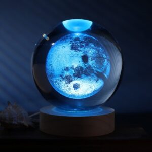 Lámpara Bola de cristal grande Luna