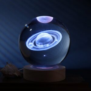 Lámpara Bola de cristal grande Saturno