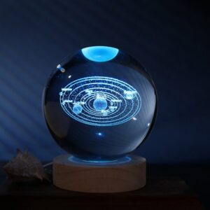 Lámpara Bola de cristal grande Sistema Solar